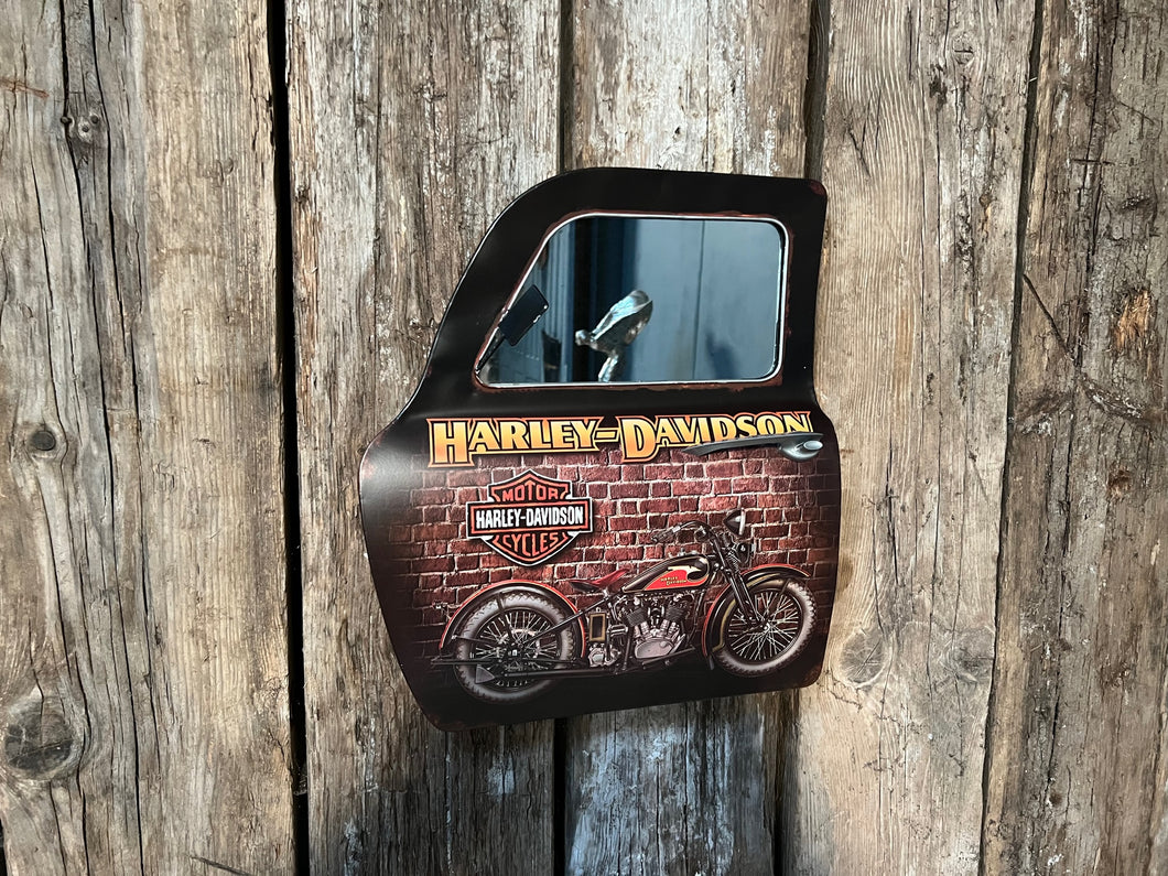 Large Metal Vintage Harley Davidson Car Door Mirror