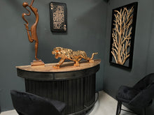 Load image into Gallery viewer, Large Gold Resin Tiger Statue