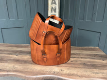Load image into Gallery viewer, Pair of Leather Storage Baskets  (Brand New Boxed)