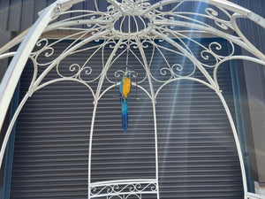 Decorative Large Hanging Parrot - Blue