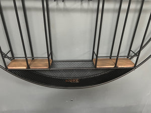 Huge Metal Wall Mounted Circle Wine Rack