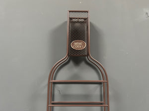 Huge Industrial Style Wine Bottle Shaped Bottle Holder