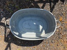 Load image into Gallery viewer, Galvanised Zinc Bath Oval Planter | Vintage Antique European Garden Décor