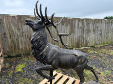 Load image into Gallery viewer, Cast Iron Elk Stag Statue