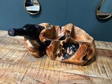 Load image into Gallery viewer, Large Unique Polished Natural Wood Wine Rack/Stand