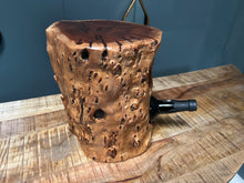 Load image into Gallery viewer, Polished Natural Wood Bottle Holder