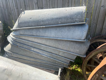 Load image into Gallery viewer, Large Vintage European Galvanised Zinc Bath Tub Planter