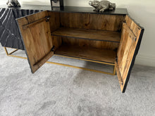Load image into Gallery viewer, Solid Carved Mango Wood Sideboard Media Unit