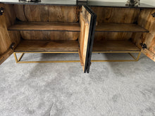 Load image into Gallery viewer, Solid Carved Mango Wood Sideboard Media Unit