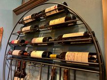 Load image into Gallery viewer, Huge Metal Wall Mounted Circle Wine Rack