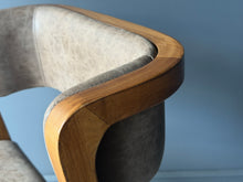 Load image into Gallery viewer, Pair Malmo Contemporary Ash Wood &amp; Brown Faux Leather High Back Dining Chairs