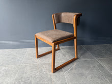 Load image into Gallery viewer, Pair Malmo Contemporary Ash Wood &amp; Brown Faux Leather High Back Dining Chairs