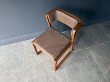 Load image into Gallery viewer, Pair Malmo Contemporary Ash Wood &amp; Brown Faux Leather High Back Dining Chairs