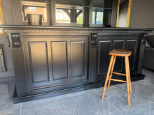 Load image into Gallery viewer, Pair Denver Solid Ash Wood Bar Stools in Medium Stain Finish