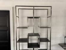 Load image into Gallery viewer, Lagonda Contemporary Designer Steel &amp; Glass Shelving Unit