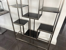Load image into Gallery viewer, Lagonda Contemporary Designer Steel &amp; Glass Shelving Unit