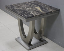 Load image into Gallery viewer, Linate Contemporary Designer Steel &amp; Marble Side Table