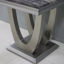 Load image into Gallery viewer, Linate Contemporary Designer Steel &amp; Marble Side Table