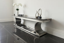 Load image into Gallery viewer, Marble TV Unit Stand – (Linate Style) Contemporary Steel &amp; Marble Unit Stand 180 CM
