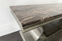 Load image into Gallery viewer, Marble TV Unit Stand – (Linate Style) Contemporary Steel &amp; Marble Unit Stand 180 CM