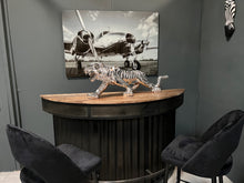 Load image into Gallery viewer, Large Silver Resin Tiger Statue