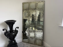 Load image into Gallery viewer, Spooky Halloween Deluxe 180cm Oversized Panelled Mirror Oxidised Distressed Antique Effect