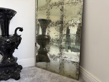 Load image into Gallery viewer, Spooky Halloween Deluxe 180cm Oversized Panelled Mirror Oxidised Distressed Antique Effect
