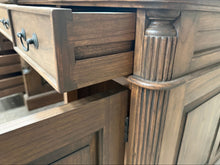Load image into Gallery viewer, Traditional Rustic Solid Mindi Wood Partner's Desk