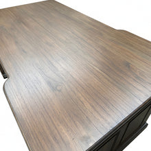 Load image into Gallery viewer, Traditional Rustic Solid Mindi Wood Partner's Desk