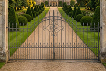 Load image into Gallery viewer, Galvanised Royal Driveway Gates – 4m Wide BLACK FRIDAY 10% OFF ENDS 30TH NOV 26