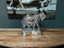 Load image into Gallery viewer, Large Silver Mother &amp; Baby Elephant Statue