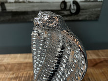 Load image into Gallery viewer, Large Silver Resin Snake Statue