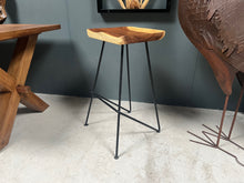 Load image into Gallery viewer, Vintage Industrial Bar Stool