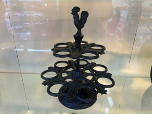 Cast Iron Ornate Egg Holder