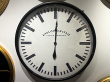 Load image into Gallery viewer, Vintage English Electric Clock Company Wall Clock
