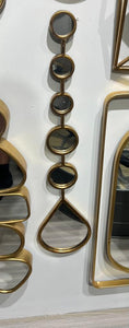 Large Decorative Gold Tear Drop Mirror