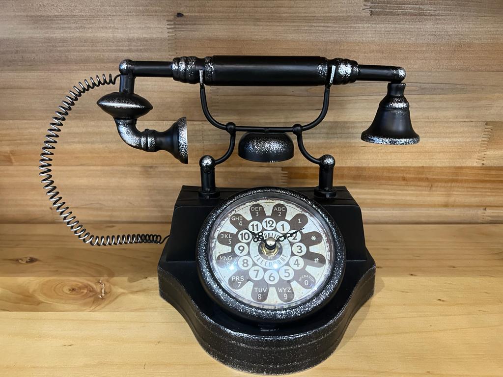Vintage Industrial Style Telephone Clock – John Cowell Limited