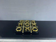 Load image into Gallery viewer, Quality Black and Gold Noughts &amp; Crosses Game Set