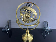 Load image into Gallery viewer, Unique Brass Armillary Globe Ornament