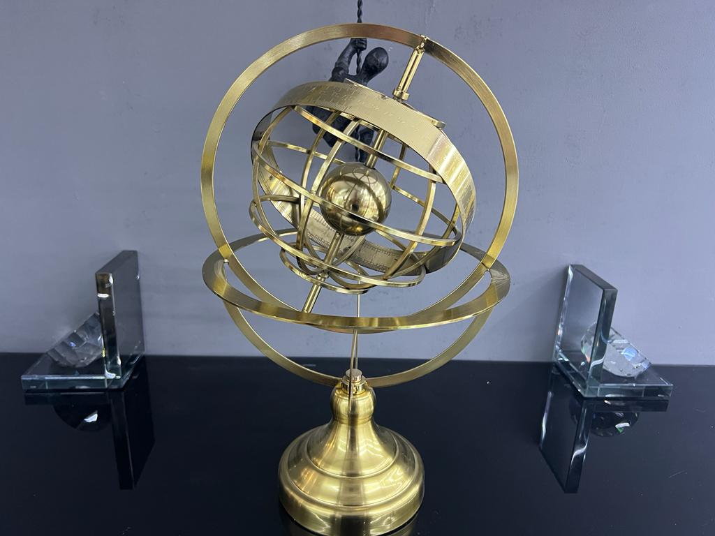 Unique Brass Armillary Globe Ornament
