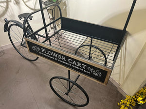 Iron Ornate 'Flower Market' Cart Bicycle Planter (PRE ORDER NOW BACK IN STOCK IN 2 WEEKS!)