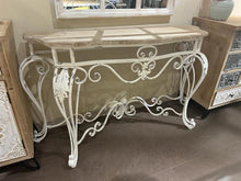 Load image into Gallery viewer, Large Iron Ornate French Console Table