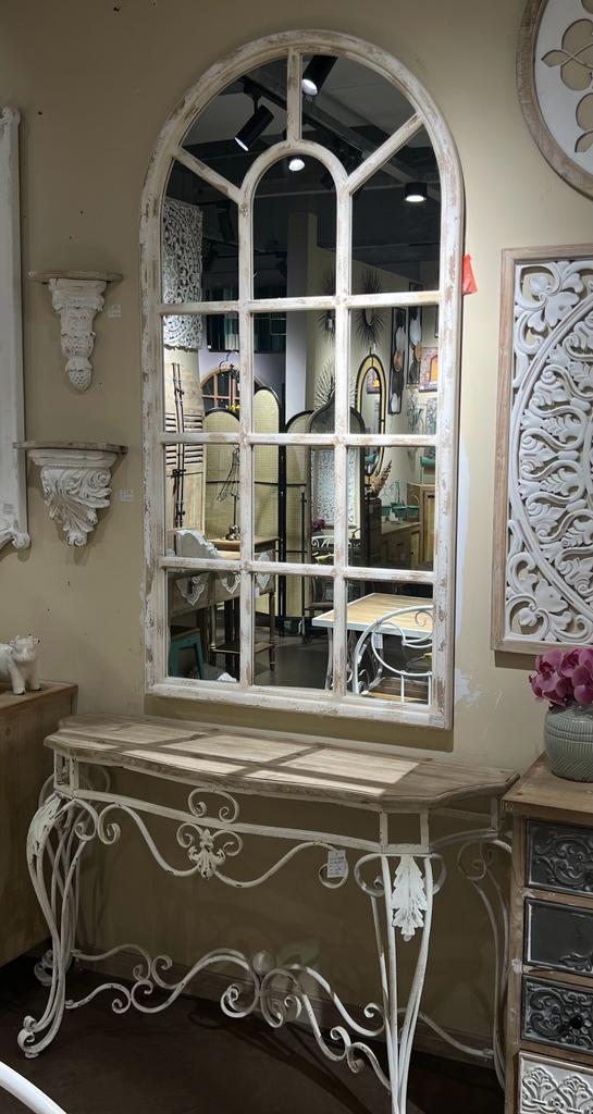Massive Shabby Chic Arched Mirror