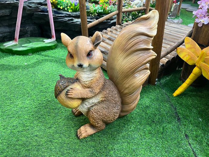 Large Standing Happy Squirrel Statue