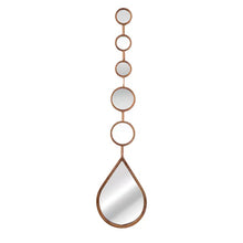 Load image into Gallery viewer, Large Decorative Gold Tear Drop Mirror