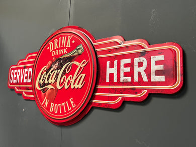 Large Coca Cola Wall Sign