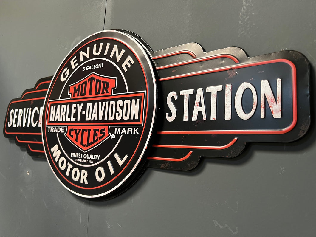 Large Harley Davidson Wall Sign