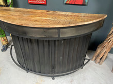 Load image into Gallery viewer, Large Industrial Fully Fitted Bow Front Home Bar Counter
