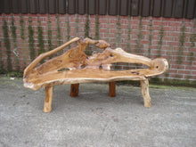 Load image into Gallery viewer, Unique Highly Polished Teak Root Wood Bench (PRE ORDER NOW - BACK IN STOCK 8 WEEKS)
