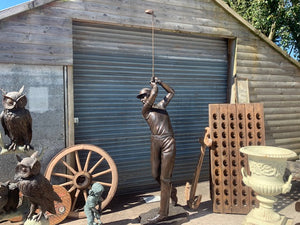 Exceptional Cast Bronze Golfer